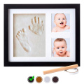 Amazon Best Sellers 9x11 white wood diy art newborn Nursery Memory shower gifts Baby Handprint Kit Baby Footprint kit